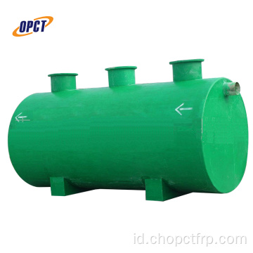 Pengolahan air limbah fiberglass bawah tanah septik tank